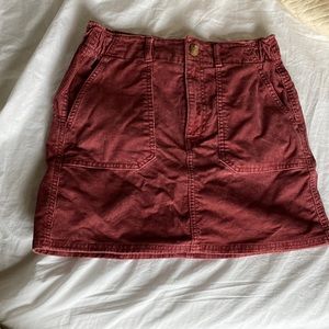 Dark pink Corduroy skirt